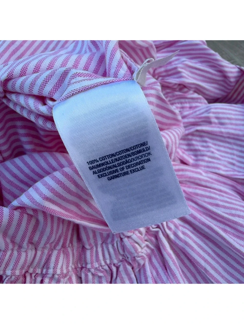 Polo Ralph Lauren girls' striped long-sleeve cotton shirt dress